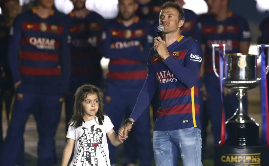 Xana, hija de Luis Enrique, falleció en 2018 luego de batallar cinco meses contra el cáncer. Foto: Especial