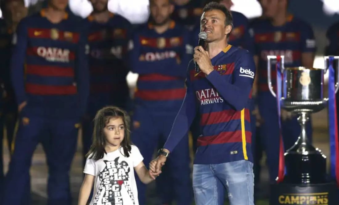 Xana, hija de Luis Enrique, falleció en 2018 luego de batallar cinco meses contra el cáncer. Foto: Especial