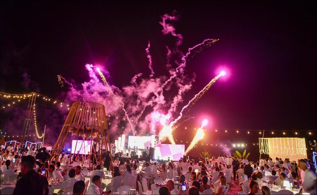 El Abierto Mexicano de Tenis 2025 ofreció impresionante bienvenida con la Fiesta de Blanco / FOTO: Cortesía Mextenis