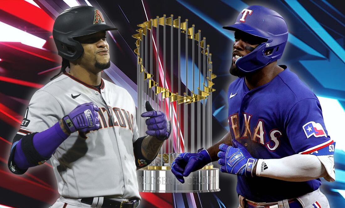 Adolis García y Ketel Marte prometen muchos fuegos artificiales en la Serie Mundial. Fotos: AFP