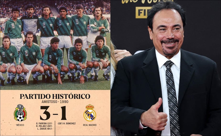 Hugo Sánchez le metió gol a la Selección Mexicana en 1990. FOTO: Especial / AFP