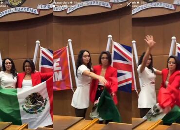 Elsa García, gimnasta regia, generó polémica por lanzar al suelo la bandera de México