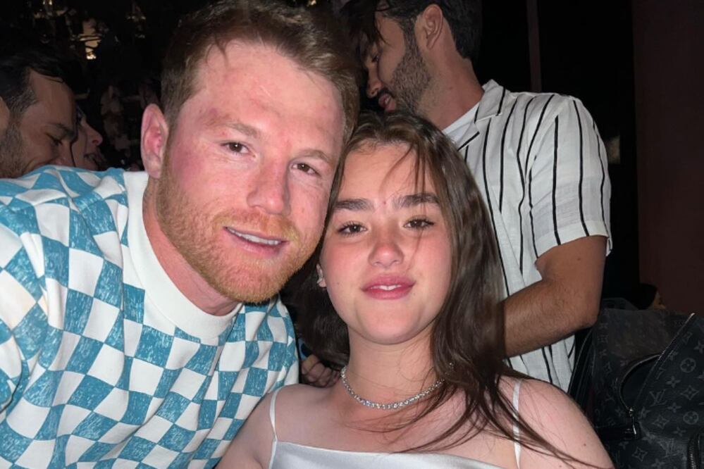 Saúl Álvarez en compañía de su hija Emily Cinnamon-Foto: emilyc.alvarez