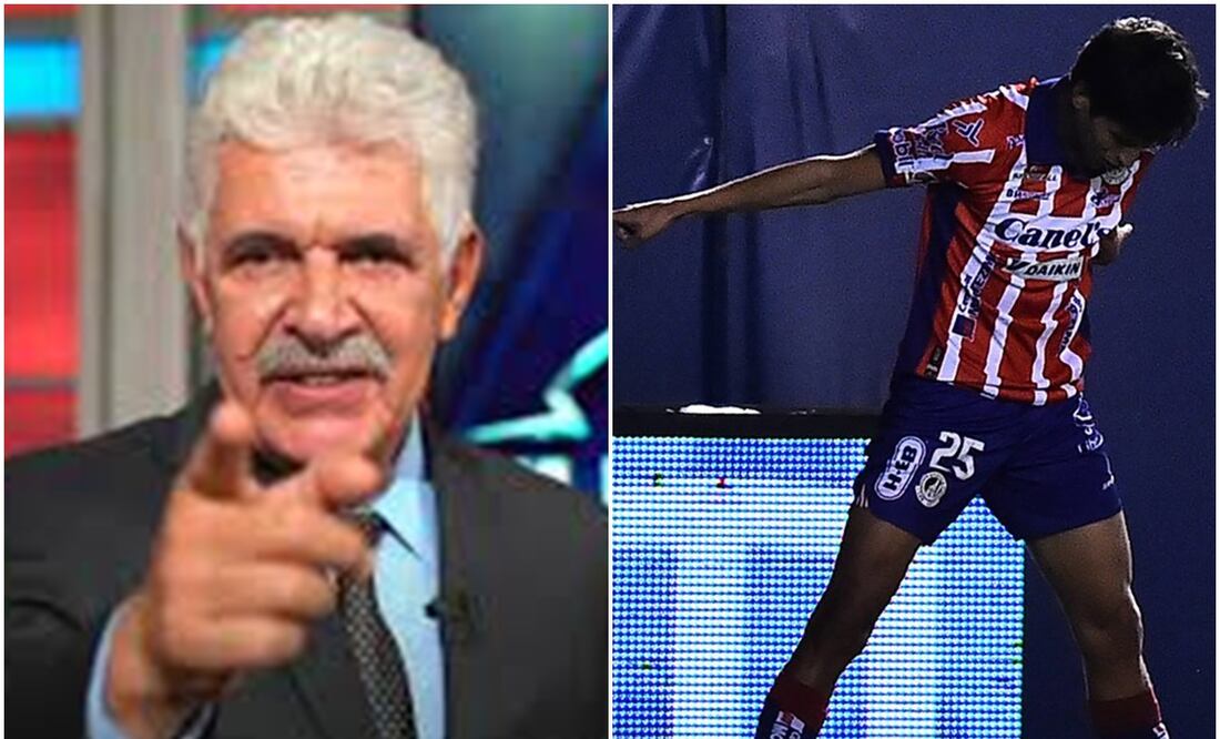 Ricardo Ferretti en Futbol Picante y Jurgen Damm festejando como Cristiano / FOTOS: Capturas