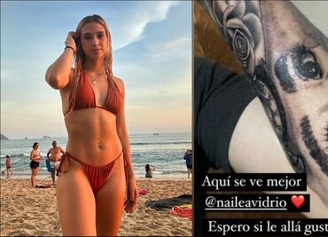 Nailea Vidrio fue sorprendida por un admirador de Instagram que se tatuó su mirada en el brazo