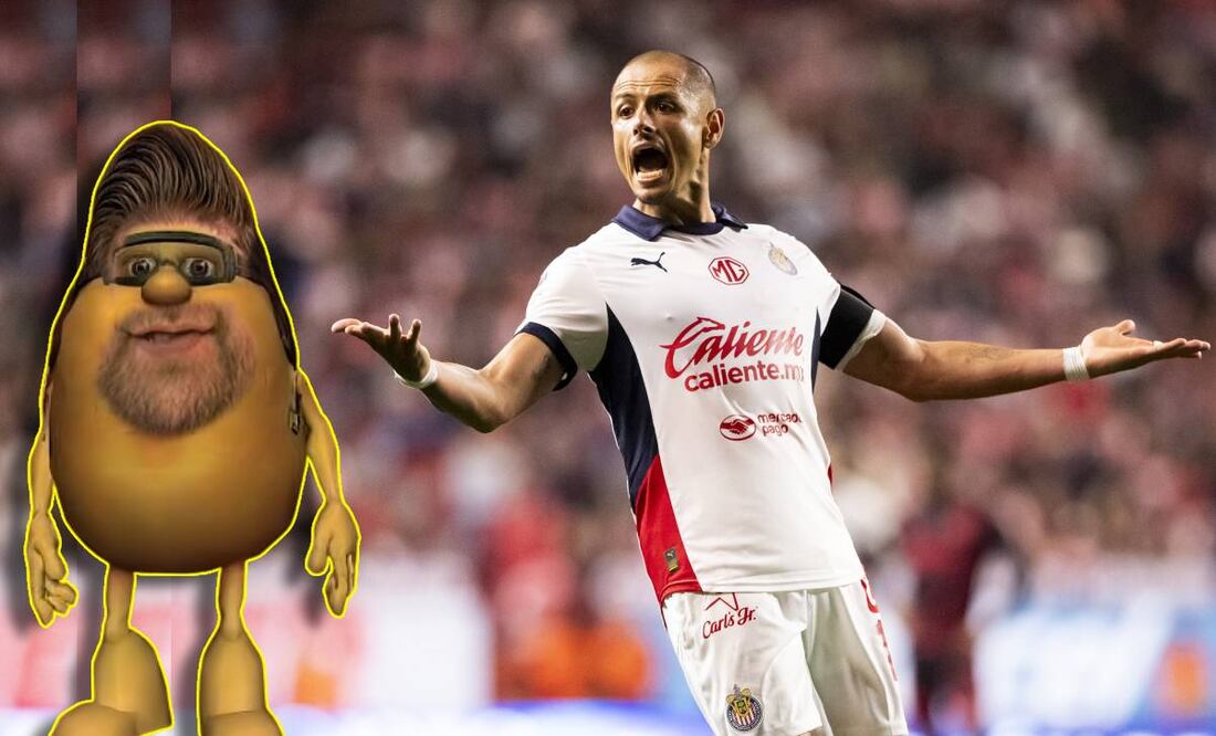 Chicharito Hernández se unió a las burlas contra un comentarista al que comparan con un 'Boing de mango'. Foto: Especial