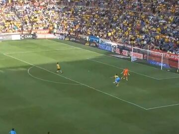 Así fue el gol de Salomón Rondón que abrió el marcador en el Pachuca vs América