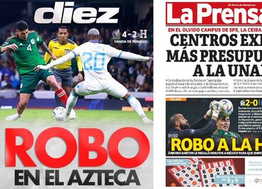 Así fueron las portadas en Honduras tras el triunfo de México: "Robo en el Azteca" y "Perdimos contra 12"