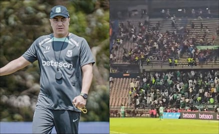 Al menos 21 heridos dejan disturbios en el partido de Atlético Nacional, del mexicano Efraín Juárez