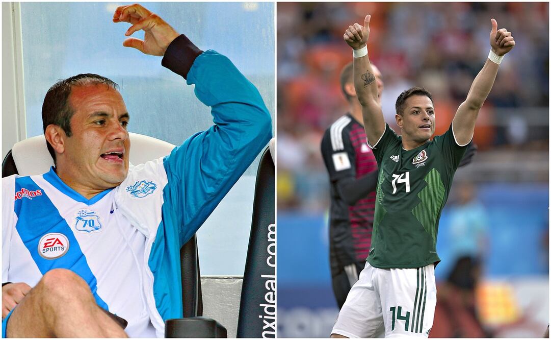 Cuauhtémoc Blanco con el Puebla y Javier Hernández con Selección Mexicana / FOTOS: Imago7