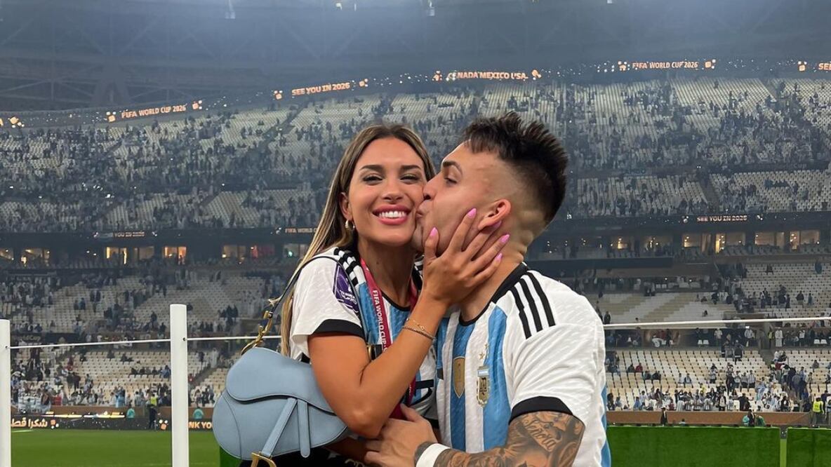 Lautaro Martínez y Agustina Gandolfo | Fuente: Instagram @agus.gandolfo