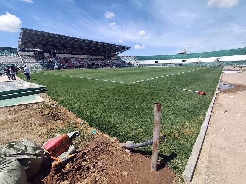 Estadio Ramón Tahuichi Aguilera, donde se jugará el partido amistoso entre México y Bolivia, rumbo al Mundial de 2026 - Foto: EFE