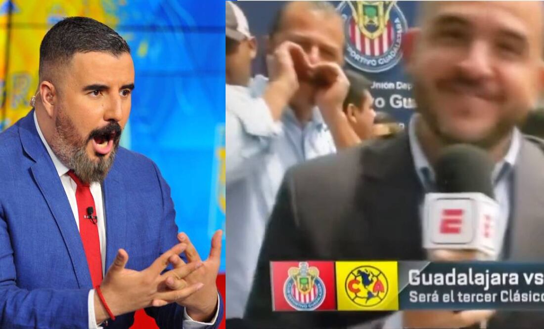 Un aficionado de las Chivas le mentó la madre en vivo a Álvaro Morales. Foto: Especial