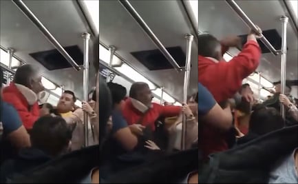 ¡Hasta con collarín! Usuarios del Metro de la CDMX se vuelven viral por armar bronca por un asiento