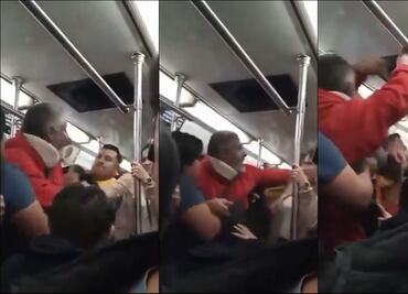 ¡Hasta con collarín! Usuarios del Metro de la CDMX se vuelven viral por armar bronca por un asiento