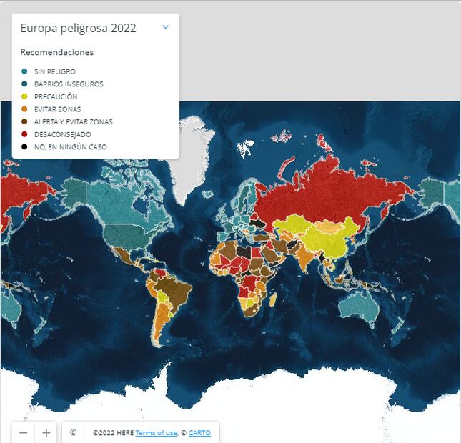 Los 10 países más peligrosos del mundo para viajar en 2022