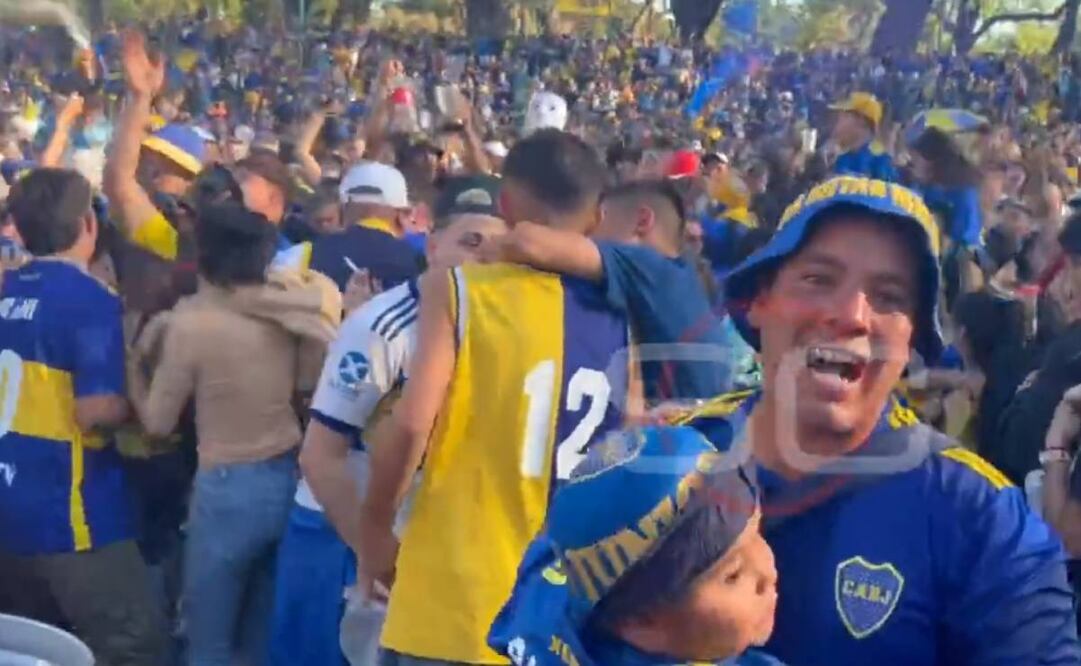 La afición de Boca festejó el primer gol de la Final pensando que era de su equipo. Foto: Especial