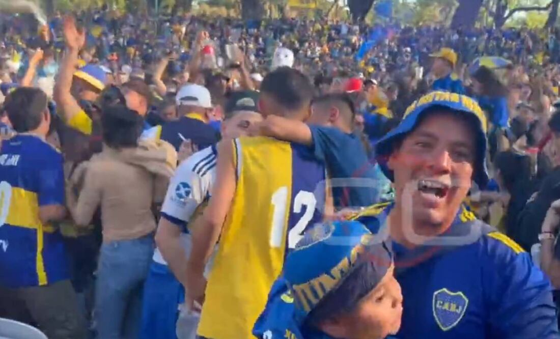 La afición de Boca festejó el primer gol de la Final pensando que era de su equipo. Foto: Especial
