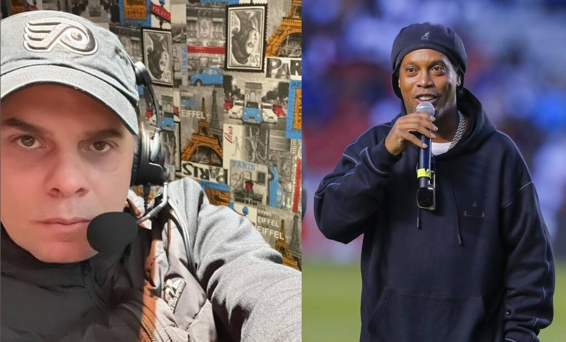 Christian Martinoli destacó que Ronaldinho es un tipo fuera de serie.  Foto especial.