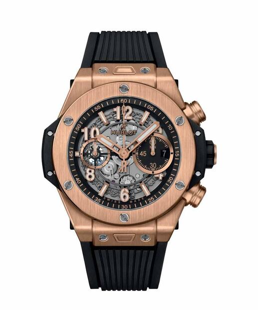 Este es el espectacular nuevo reloj de Mbappé. Fuente: Hublot.