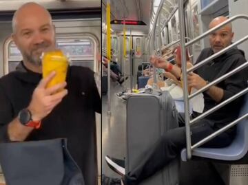 Luis García es reventado por sus compañeros al comerse unos mangos con chile en Nueva York