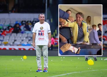 Emilio Azcárraga, dueño del América con un efusivo festejo tras eliminar a Cruz Azul