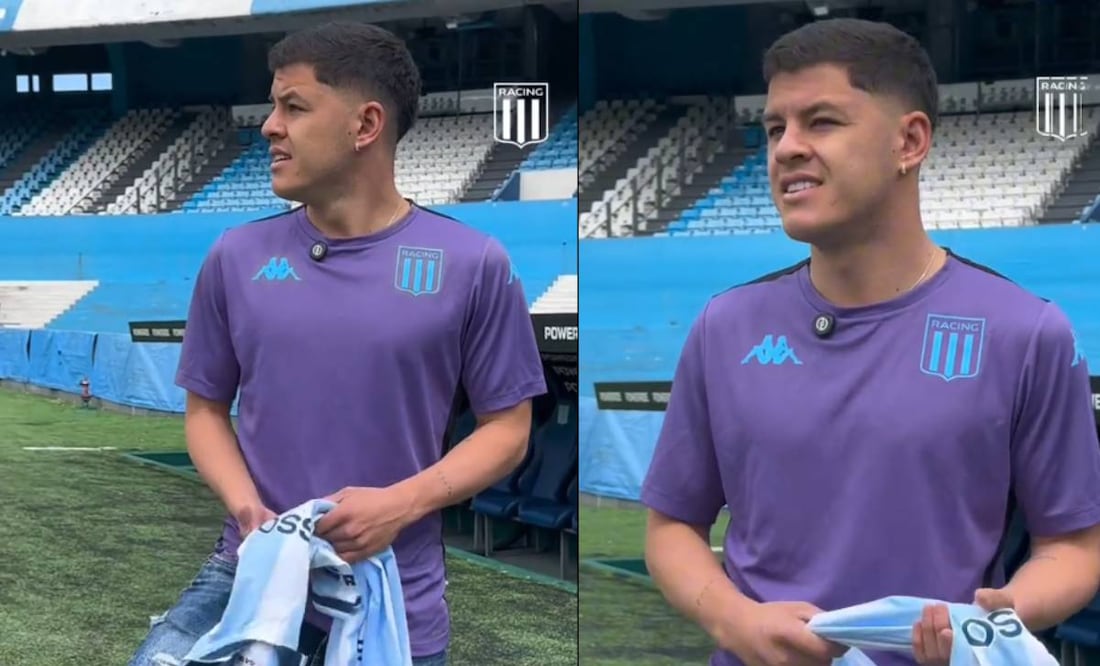 Richard Sánchez hizo varios gestos de desaprobación cuando conoció el Cilindro, casa de Racing Club. Foto: Especial