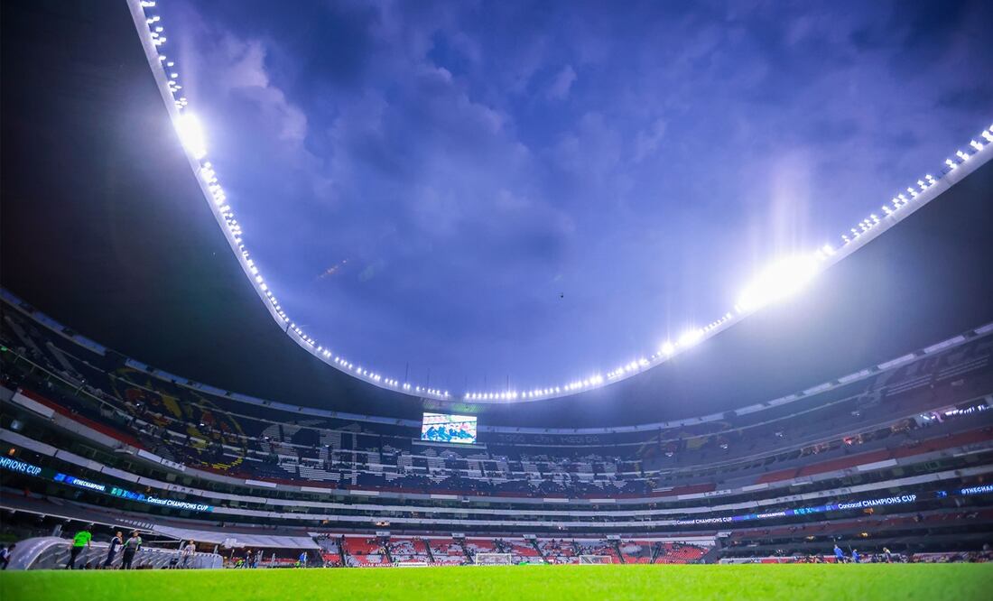 Estadio Azteca vacío en la previa de América ante Pachuca en Semifinal de Concachampions / FOTO: Imago7