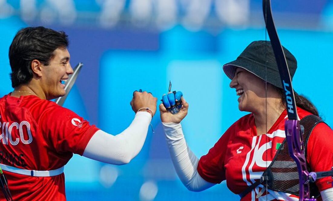 Alejandra Valencia y Matias Grande en los Juegos Olímpicos de París - Foto: Comité Olímpico Mexicano (@COM_Mexico en X)