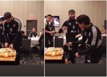 VIDEO: ¡Se estaba haciendo...! Gignac se sacó el niño en la Rosca de Reyes aunque fingió