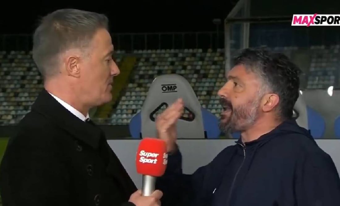 Gennaro Gattuso protagonizó una charla muy subida de tono en el futbol de Croacia. FOTO: Captura