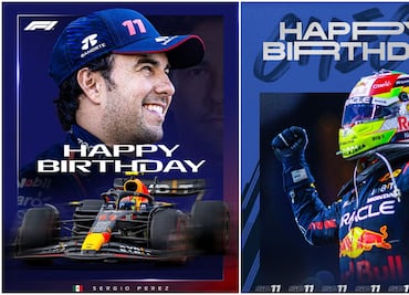 Fórmula 1 y Red Bull Racing felicitan a Checo Pérez por su cumpleaños 34