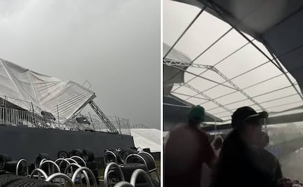 Tormenta en el GP de Brasil desprendió el techo de una grada y dejó a diez lesionados