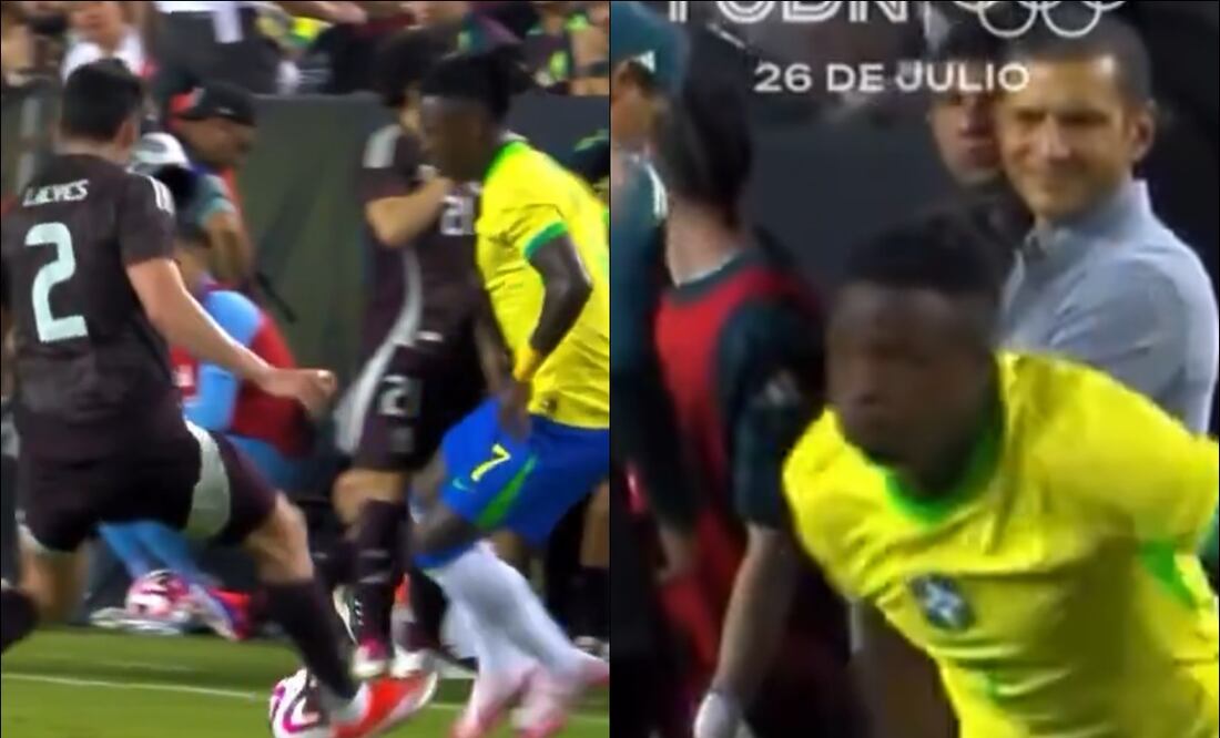 Vinícius Júnior sorprendió con una gran individualidad en el duelo vs México. FOTO: Capturas