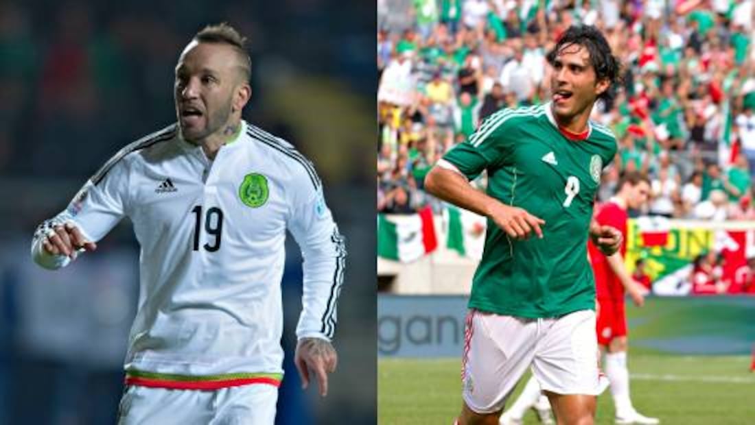 Matías Vuoso y Aldo de Nigris heredaron el talento goleador a sus respectivos hijos. Foto: Especial