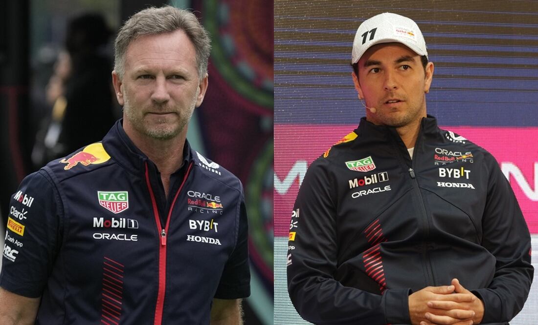 Christian Horner y Checo Pérez - Foto: Especial
