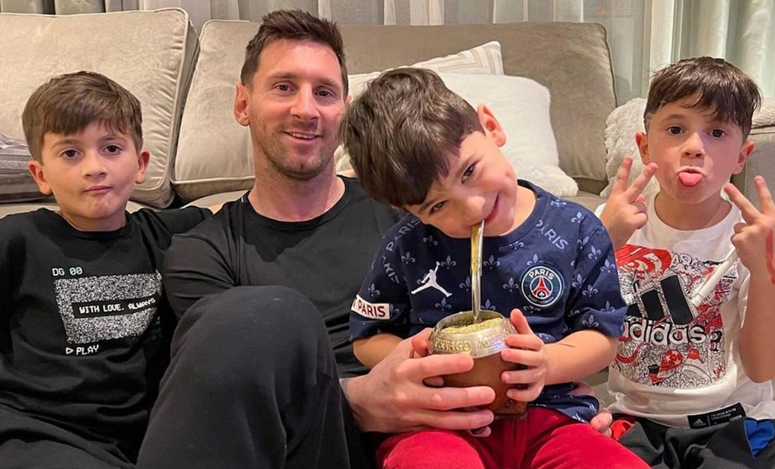 Lionel Messi aprovecha su descanso futbolístico para pasar tiempo de calidad con su familia. Fuente: Instagram @antonelaroccuzzo