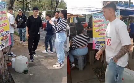 Brian Rodríguez y Kevin Álvarez rompen la dieta y sorprenden a fans en puesto de tacos de birria