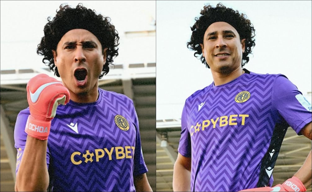 Guillermo Ochoa porta los colores de su nuevo equipo, el AEL Limassol, de Chipre. FOTOS: @yosoy8a