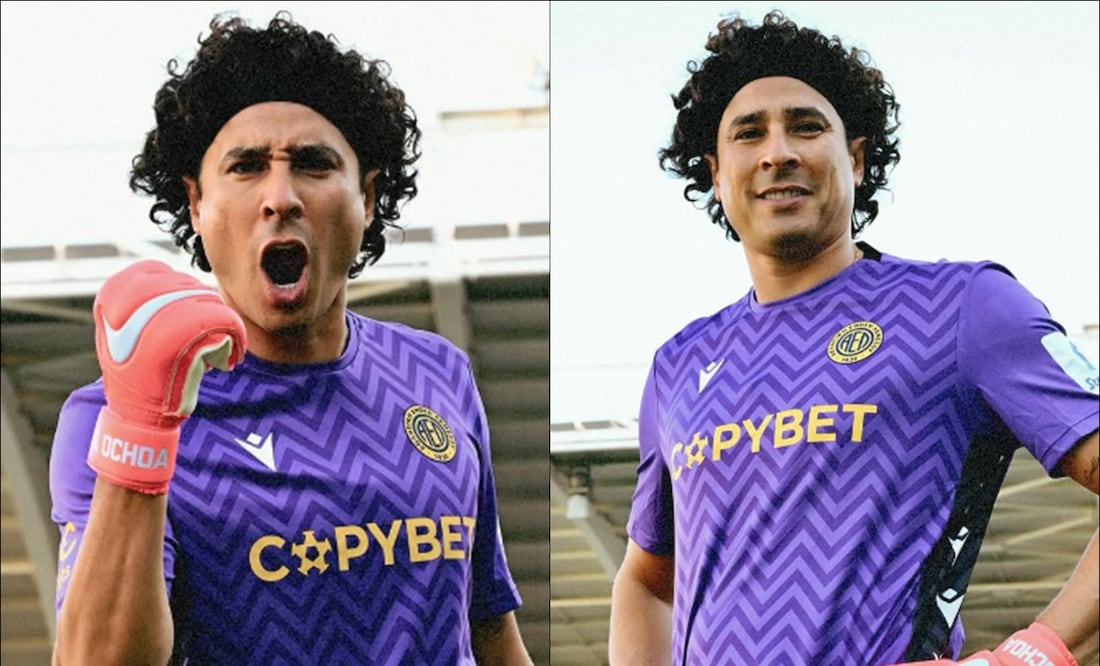 Guillermo Ochoa porta los colores de su nuevo equipo, el AEL Limassol, de Chipre. FOTOS: @yosoy8a