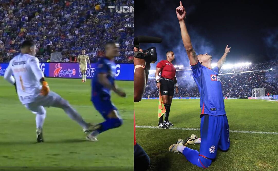 Uriel Antuna marcó el primer gol ante el América luego de un penalti cometido por Luis Malagón. Foto: Especial