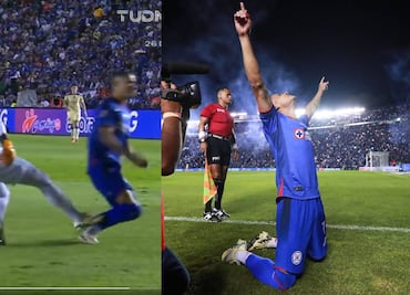 Uriel Antuna abrió el marcador para Cruz Azul ante América luego de un tremendo error de Luis Malagón