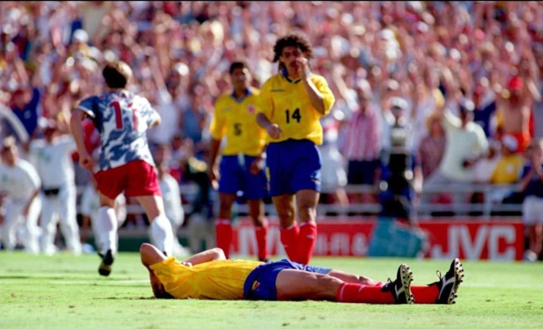 Andrés Escobar cometió un autogol ante Estados Unidos en el Mundial del 94 que eliminó a Colombia. Foto: Archivo