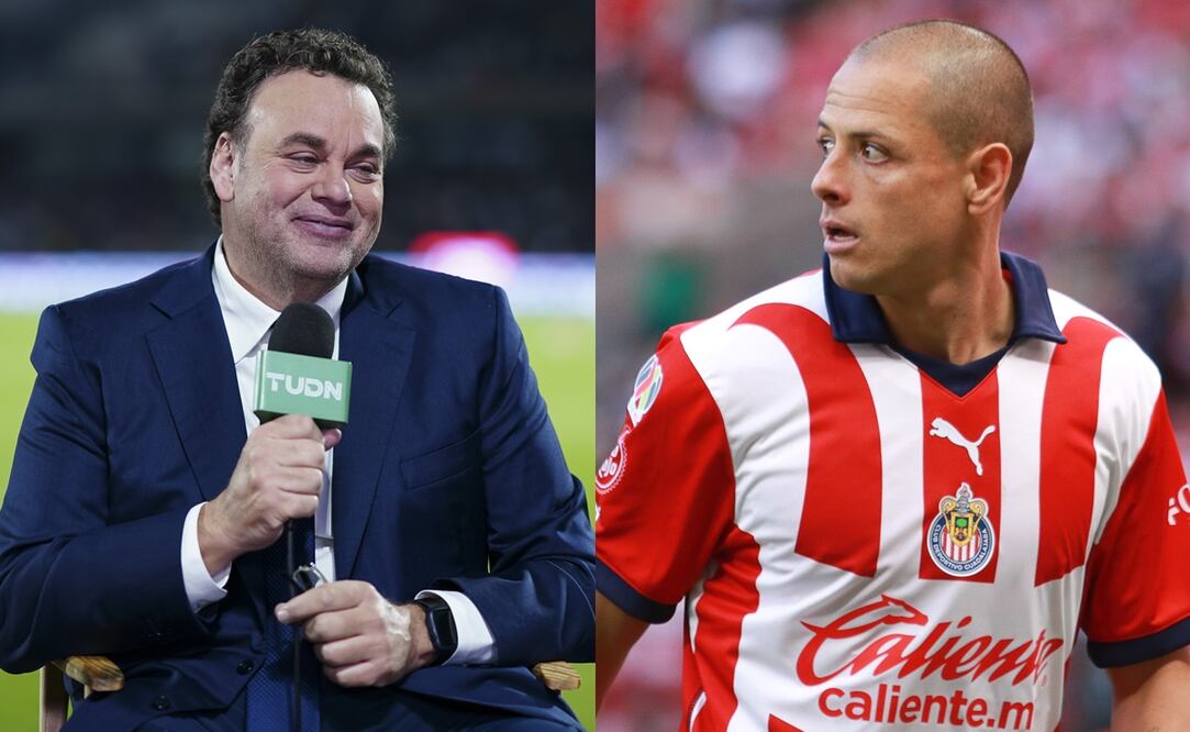 David Faitelson con TUDN en CU y Javier 'Chicharito' Hernández con Chivas / FOTOS: Imago7