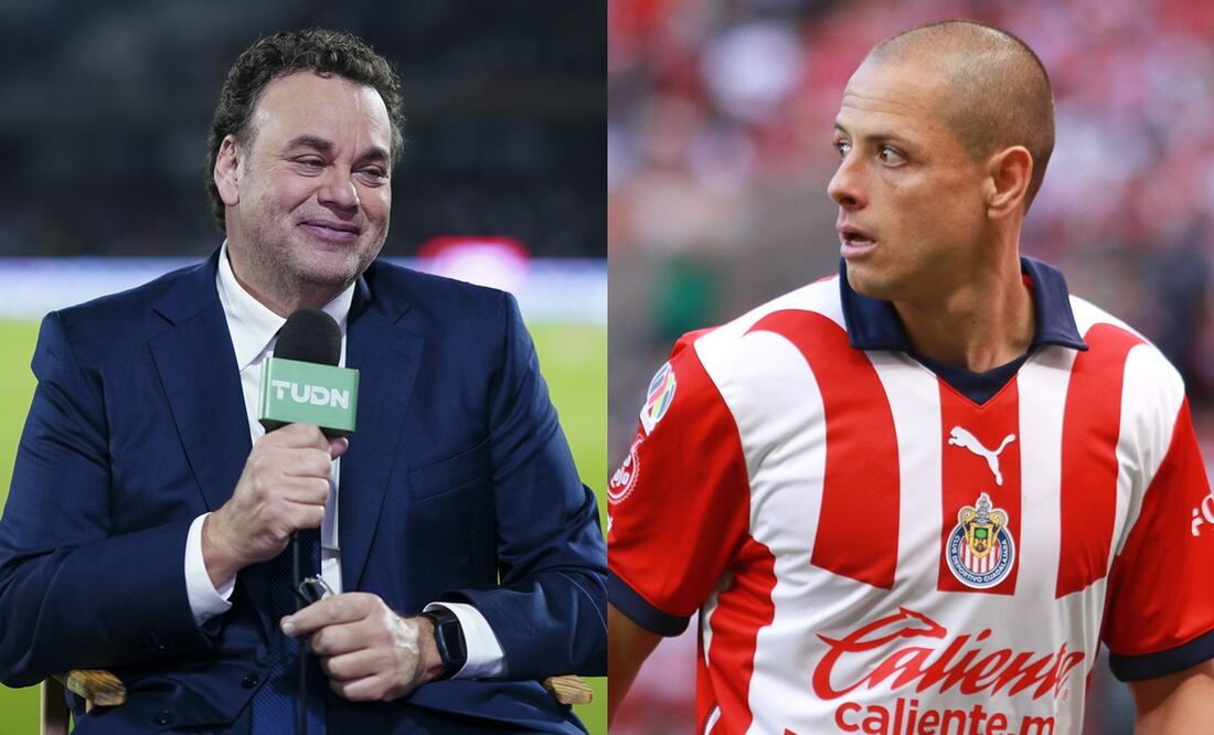 David Faitelson con TUDN en CU y Javier 'Chicharito' Hernández con Chivas / FOTOS: Imago7