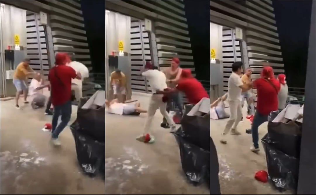 Un grupo de aficionados se dieron con todo en los baños del Alfredo Harp Helú. FOTO: Especial