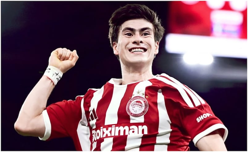 Armando González brilla con su primer doblete en Europa en triunfo del Olympiacos