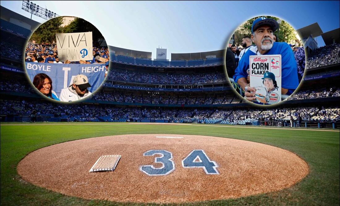 Aficionados recordaron el cumpleaños de Fernando Valenzuela en los festejos de los Dodgers. FOTOS: Agencias