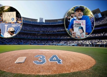 Aficionados cantaron "Feliz Cumpleaños" al 'Toro' Valenzuela en los festejos de los Dodgers