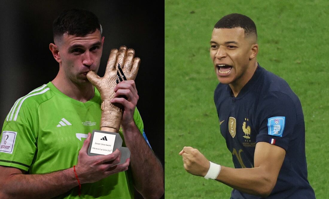 Revelan video de la agresión del Dibu Martínez a Mbappé en la final de Qatar 2022